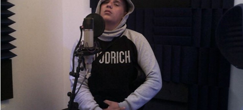 Putting Down Some Vocals In The Studio! image