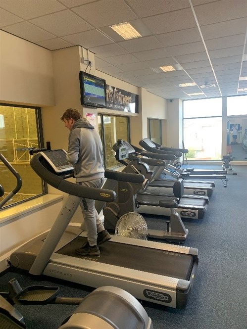 Student On Treadmill