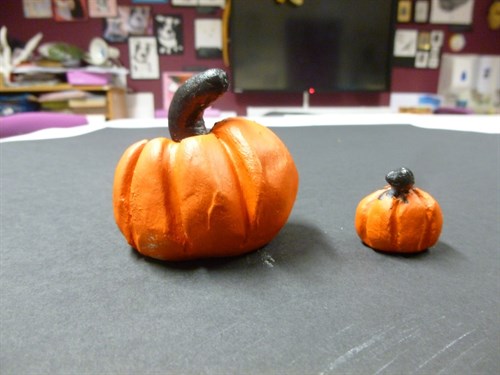 Orange Clay Pumpkins