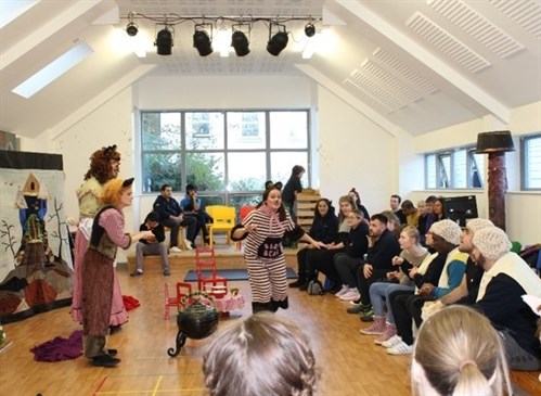 Students Watching Panto