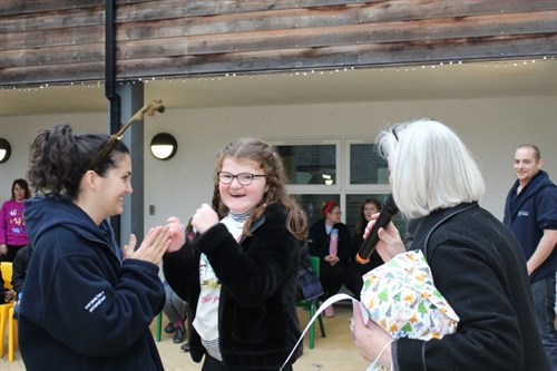 Female Students Happy With Their Awards