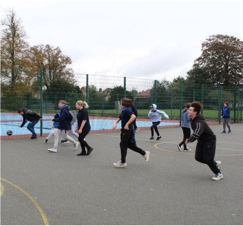 Students Running