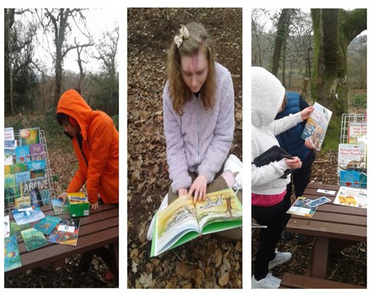 World Book Day Students With Books Collage