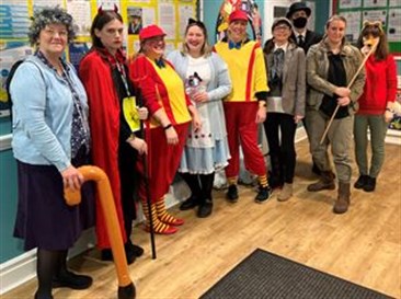 World Book Day Staff Dressed Up