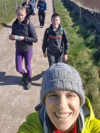 Red Nose Day Student And Staff Walking