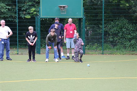 Devon Student Playing Boules