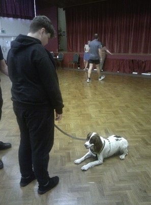 Dog Handling Student With Sniffer Dog