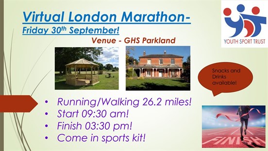 Virutal London Marathon Poster