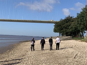 Beverley Humber Flood Plain Trip Students Walking