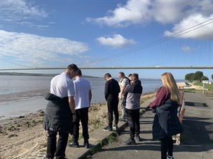 Beverley Humber Flood Plain Trip Students And Staff