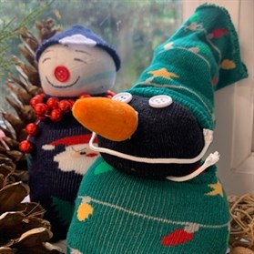 Upcycled Sock Penguin