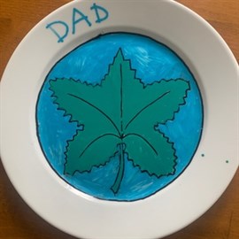 Personalised Christmas Plate From Student To Their Dad