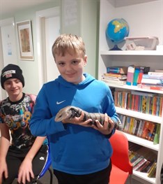 Student With Lizard