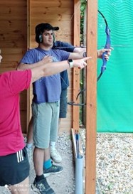 Student Doing Archery