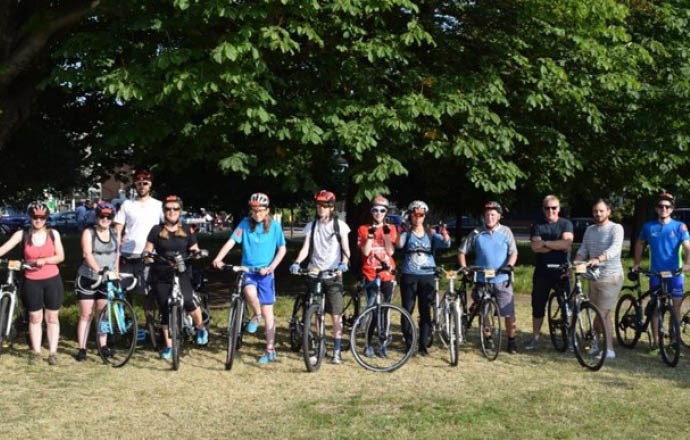 Grateley House Schools charity bike ride from London to Brighton