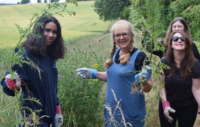 Grateley House School student council do their bit for the environment
