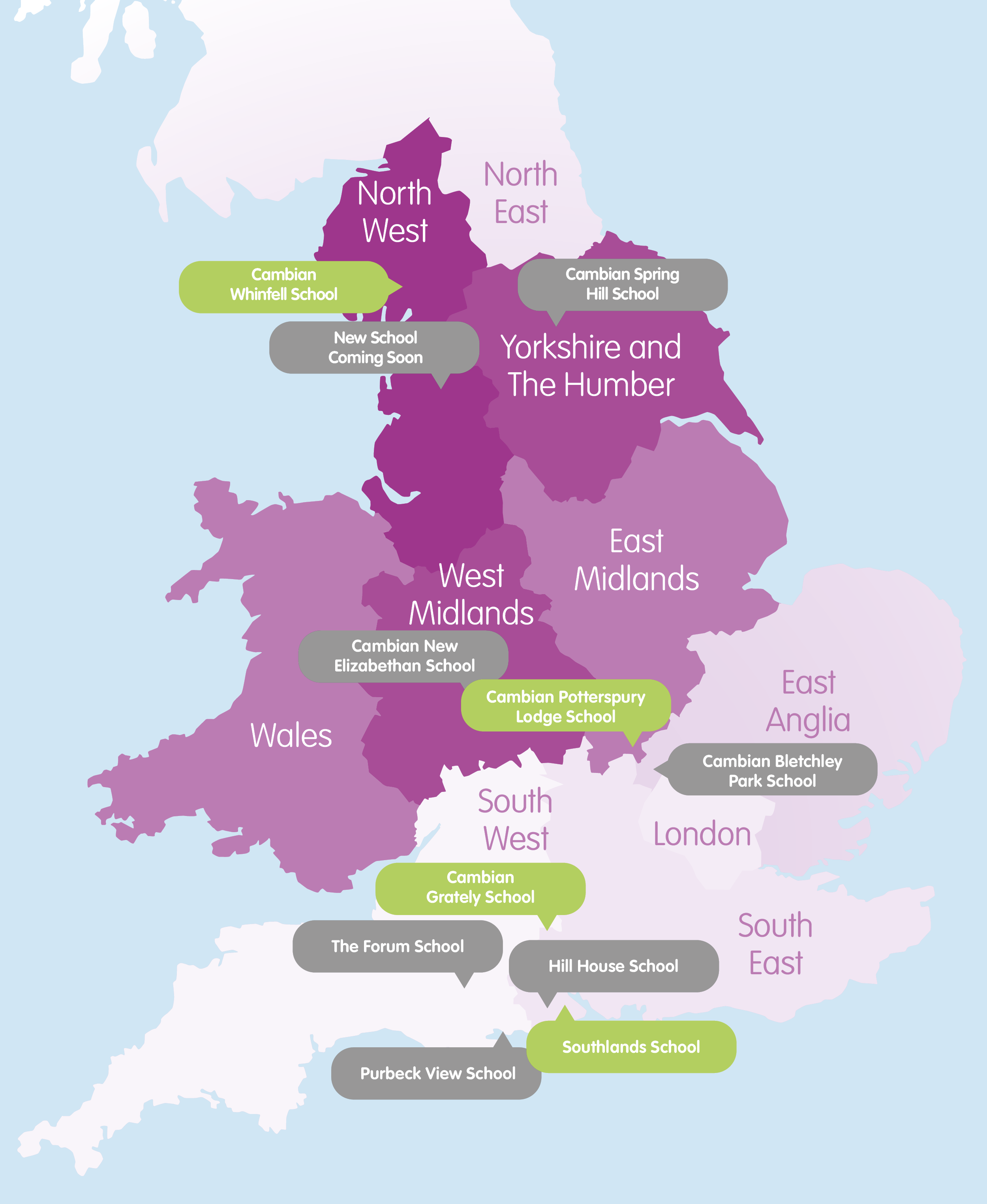 Map Of Autism And Aspergers Schools