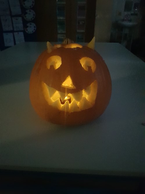 Pumpkin Lit Up