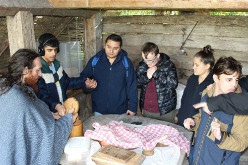 Students Taking Part In Granary Activity