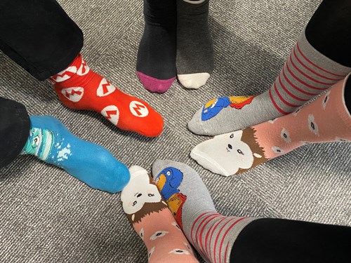 Mario Socks Odd Socks Day
