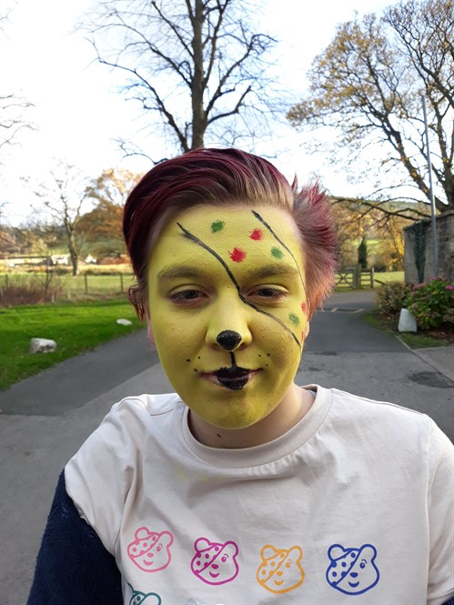 Male Student With Face Paint