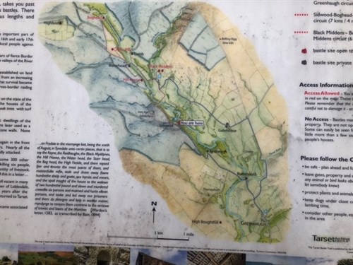 Map At Derwent Reservoir
