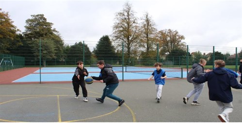 Students Playing Basketball 2