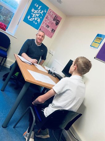 Student Taking Part In Interview