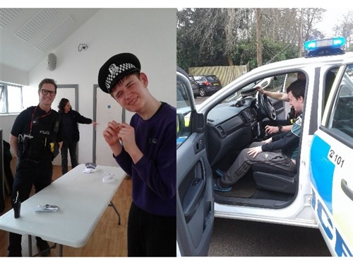 NCW Students Meeting Police Officer