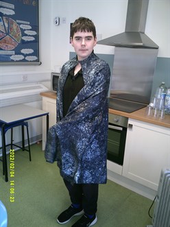 Harry Potter Day Student Dressed Up As A Wizard