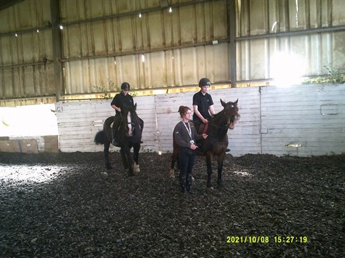 Horse Riding Student Practicing