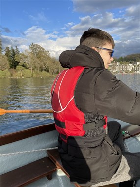 Whinfell Male Student Enjoying Sailing