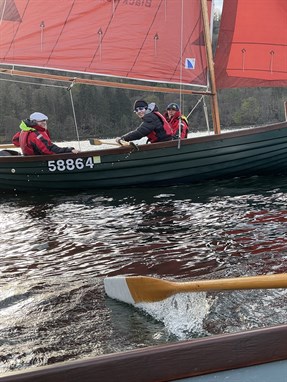 Whinfell Student And Staff Smiling Whilst Sailing