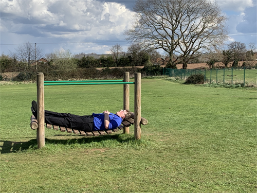 Student Enjoying The Sun