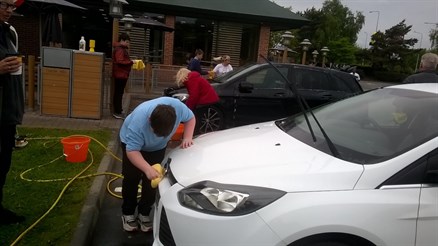 Scarborough Student Washing Car