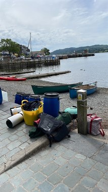 Canoe Camp Students And Staffs Luggage