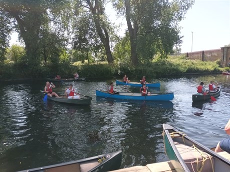 Northampton Students In Rowing Boats