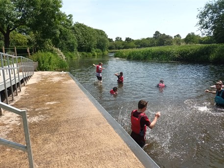 Northampton Students In Water