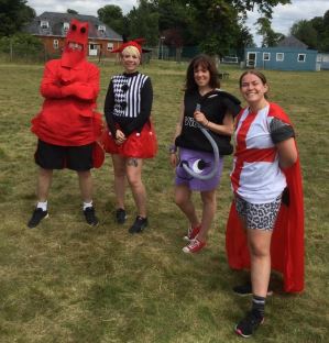 Fun Run Staff In Costumes