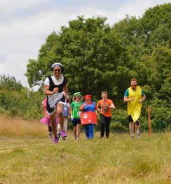 Fun Run Students And Staff Taking Part In Run