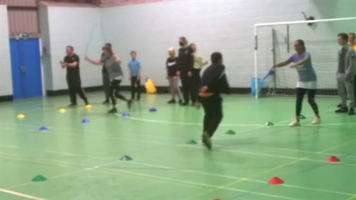 Sports Day Students Running In School Hall