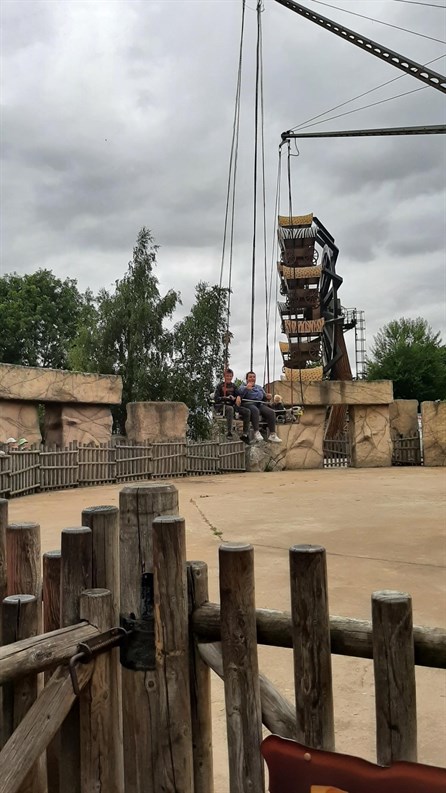 Scarborough Flamingo Land Students On Ride