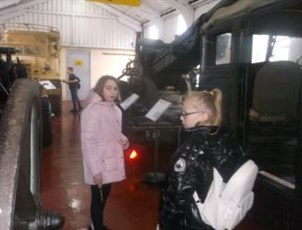 Muckleburgh Military Museum Two Female Students Exploring