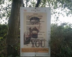 WWI Trenches Poster Display