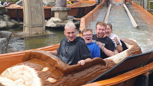 Whinfell Blackpool Trip Students On Log Flume