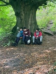 Scarborough CIN Sponsored Walk Students Resting