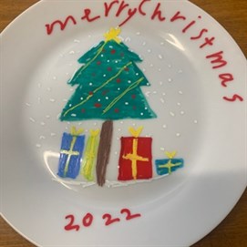 Personalised Christmas Plate Merry Christmas