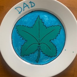 Personalised Christmas Plate From Student To Their Dad