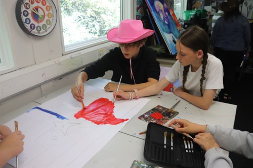Students Drawing