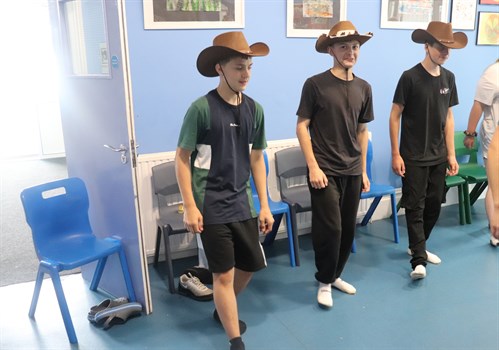 Students With Cowboy Hats